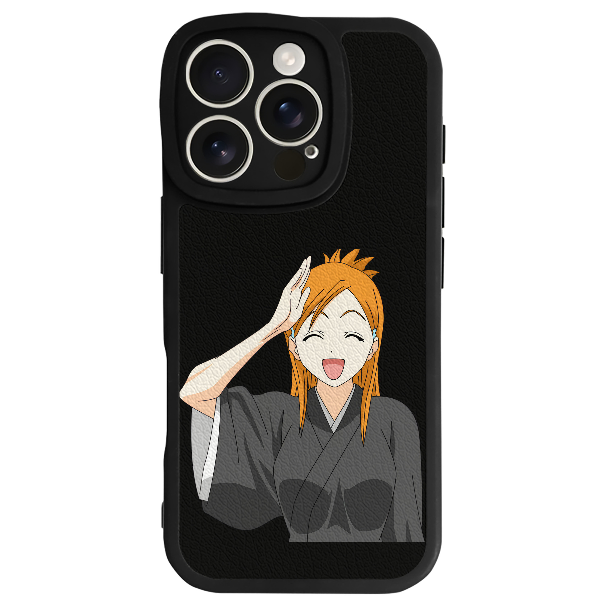 （画像用） ブリーチ 井上織姫（いのうえおりひめ） BLEACH Inoue Orihime 【iPhone 16シリーズ対応】シリコンスマホケース（レザー調） 材質：シリコン